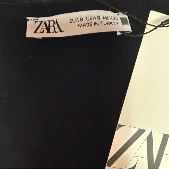 Zara Black Sleeveless Top | Sz S - Picture 3 of 3